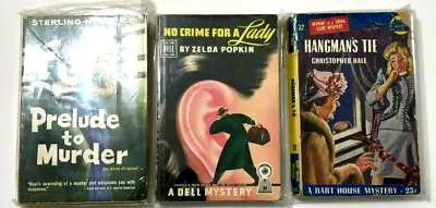 Antique Suspense And Murder Mystery  Lot Of 3 Books  1942-1959 • $18.38