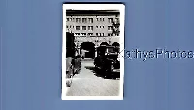 Found Vintage Photo D_6242 View Of Old Cars And Building • $6.98