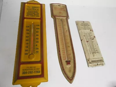Vintage Lot Of 3 Advertising Thermometers Henry Field Seed Iowa Phoenix Tallow • $74.95