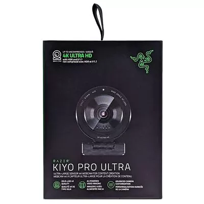 Razer Kiyo Pro Ultra - Largest Sensor USB 4K Ultra HD Webcam RZ19-04420100-R3M1 • $653.95