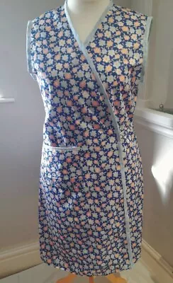 1930-1940's Style Wartime Wrap Around Apron Re -enactment Plus Size 48 In Bust  • £24.50