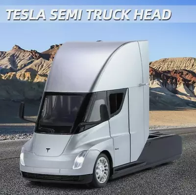 1:24 Tesla Semi Truck Diecast Car Model With Sound And Light Toy Gift • $50