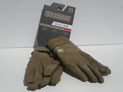 Blackhawk! S.O.L.A.G. Recon Gloves Tactical Combat SOLAG Coyote Tan Large L • $29.99