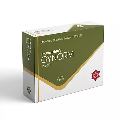 Dr.Vasishth's GYNORM (Anti-Oxytocin (Garbhashaya-Shamaka)) 60 Tablet UK • $15.34