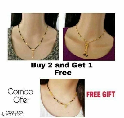 $13.10 • Buy Indian Mangalsutra Alexandrite Necklace Black Beads Ethnic Traditional Jewelry