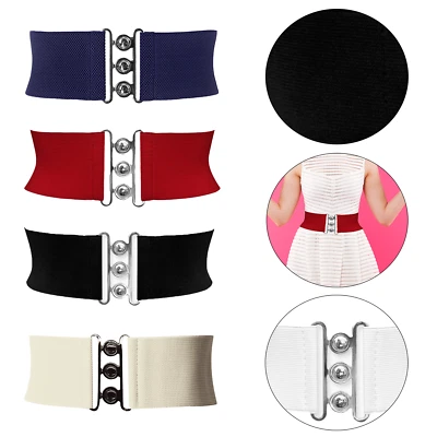 £3.99 • Buy Women Vintage Retro Belt Stretch Elasticated Classic Nurse Waistband Ladies