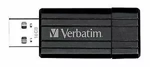 Verbatim Store N Go Pinstripe USB Drive 16GB Black EasyLock Password Protection • $25