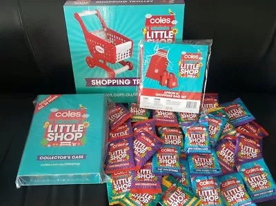 Coles Little Shop Set Trolley30x Mini's Unopened New Case And Apron Set • $199