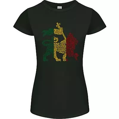 Rasta Lion Jamaica Reggae Music Jamaican Womens Petite Cut T-Shirt • £9.99