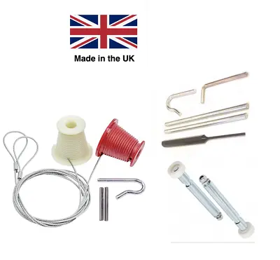 Henderson Merlin GARAGE DOOR CABLES WIRES ROLLER SPINDLES REPAIR KIT TOOLS • £14.95