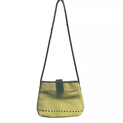 Vintage Relic Brandy Crossbody Or Shoulder Bag Spring/Summer Lime Green Roomy • $12