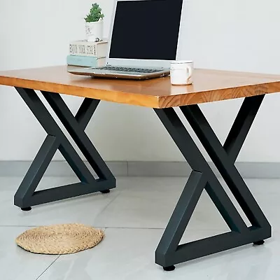 28 Inch High Triangular Shaped Metal Table LegsMetal Home DIY Project Black2PCS • $67.50