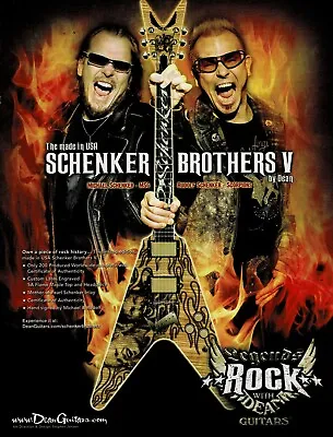 Schenker Brothers V - DEAN GUITARS - 2006 Print Advertisement • $5.95