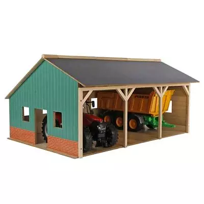 1/16 Farm Machinery 3 Bay Shed Equipment Barn Implement Building Storage 610340 • $109