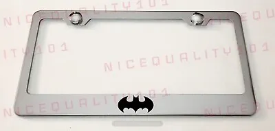 Batman Superhero Stainless Steel Chrome Finished License Plate Frame • $11.99