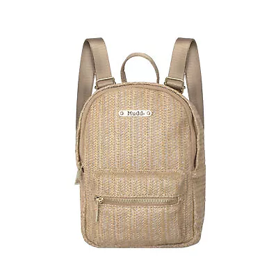 Mudd Beige Straw Backpack • $11.99