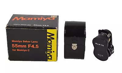 Mamiya Sekor 55mm F4.5 TLR Lens C330 W/ Original Case & Box Broken Adjuster • $143.99