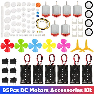 6 Set 95PCS DC Motors Kit Mini Electric 3V-12V 25000 RPM Strong Magnetic For DIY • $14.48