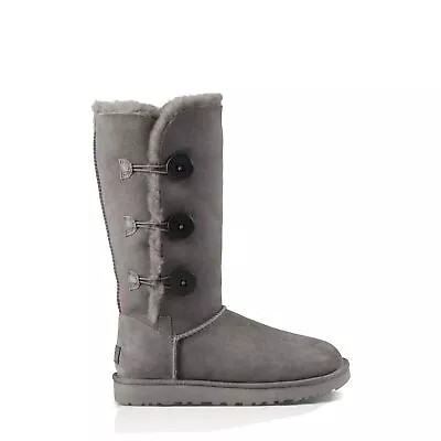 Ugg Bailey Button Triplet II Grey Boot Size 7 • $35