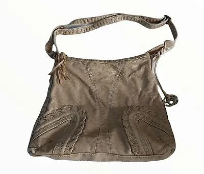 Marc Ecko Women's Faux Leather Tan Textured Handbag 13 W X 11   H Pre-Owned  • $5