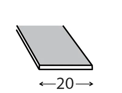 1M Mild Steel Solid Flat Bar Strip 10MM 12MM 14MM 16MM 20MM 25MM 30MM 35MM Sizes • £11.19