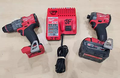 Milwaukee 3697-22 M18 FUEL 18V 2-Tool Combo Kit Pre-owned W/ 5.0 Battery • $219.99