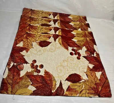 Set Of 4 Fall Autumn Maple Leaf Placemats NEW • $14.39