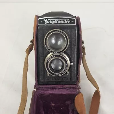 Voigtländer BRILLIANT TLR Box Camera Old Anastigmat Voigtar F=1:2.2 • £10