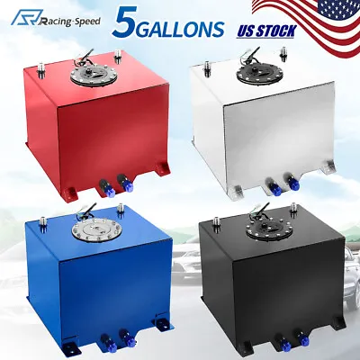 5Gallon Coated Aluminum Fuel Cell Gas Tank & Level Sender Racing/drifting 4color • $62.89