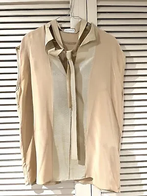 $89.90 • Buy As New! Pretty SCANLAN THEODORE Silk Shirt Top * Size 8 (fits 10 12)