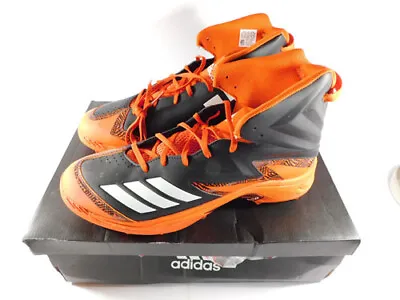 Miami Hurricanes Team Issued Adidas SM Freak High Torsion NCAA Size 14 CG5036 • $15