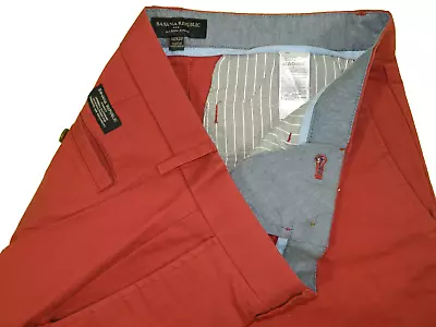 Banana Republic Red Stretch Mason Chino Pants Tag 32x32 Measured Size 32x31 • $25