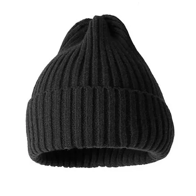 Unisex Thick Beanie Warm Wool Knit Hat Baggy Cap Cuff Slouchy Skull Hats Ski • $6.59