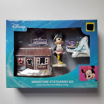 Disney Minnie Mouse Beach House Miniature Statuaries Kit Chill Fairy Garden  ** • $9.95