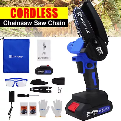 Chainsaw Cordless Chain Saw Electric Rechargeable Battery Cutting Pruning Shears • $34.32