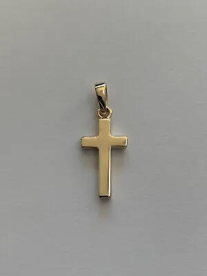 9ct Yellow Gold Solid Cross 1.7 Grams - Fully Hallmarked • £74.90