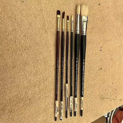 Winsor & Newton Paint Brushes England Lot Of 6 NEW • $9.99