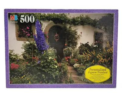 Milton Bradley 500pc Puzzle  Cottage Garden  13 X19  NEW VTG 1998 • $22.49