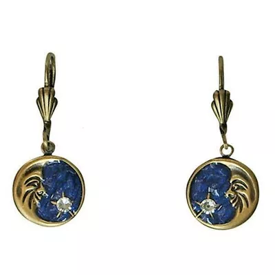 Anne Koplik Crescent Moon & Star Man On The Moon Petite Leverback Earrings • $19.55