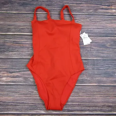 Good American NEW Large Size 3 Red Sculpt Corset One Piece Swimsuit Swim Beach • $29.99