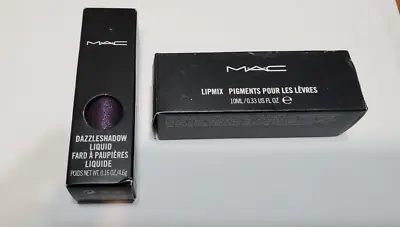 Lot MAC Liquid Eyeshadow Purple Dazzleshadow -Pantherized  LipMix Orange - NEW • $18.99