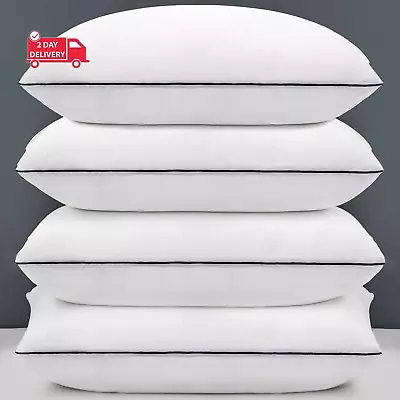 Standard Size Bed Pillows For Sleeping Set Of 44 Pack Great Support Luxury Hote • $45.05