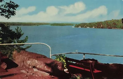 Lake Rosseau From Lookout Point Ferndale Muskoka Lakes C.1953 Postcard A22 • $5.95