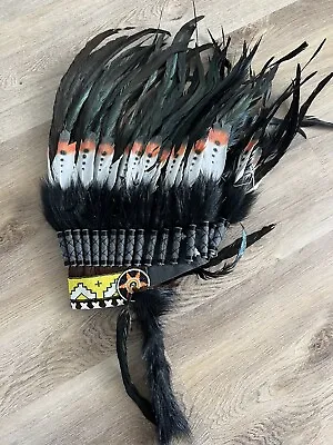 $80 • Buy Native American Indian Headdress -  Feather Headdress