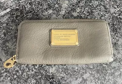 NWT Marc By Marc Jacobs Womens Leather Zip Around Wallet Smoke • $89.99