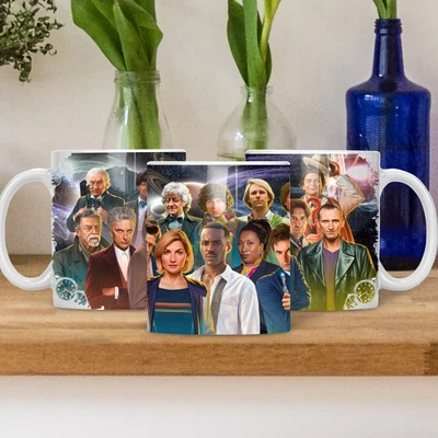 £10.95 • Buy Doctor Who Mug And Gift. Features Every Doctor, Including Ncuti Gatwa
