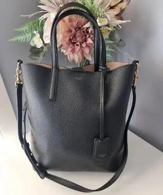 $110 • Buy Oroton Black Leather Small Tote Bag.