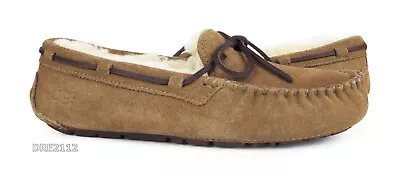 UGG Dakota Chestnut Suede Fur Slippers Womens Size 8 NEW • $64.95