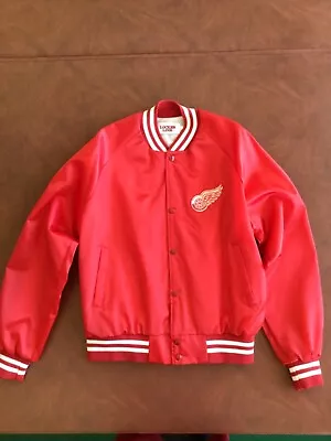 Vintage Detroit Red Wings Locker Line Jacket NHL Hockey USA Size Large • $69.99