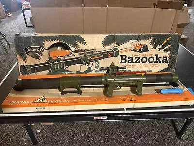 Rare Remco Monkey Division Bazooka  In Box Military Toy War Toy  Works !! • $179